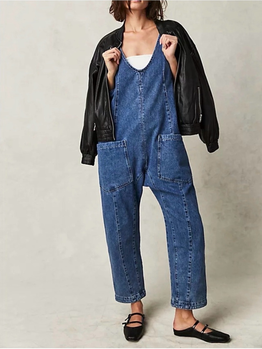New Free People High Roller Jumpsuit We the Free large - Picture 2 of 12